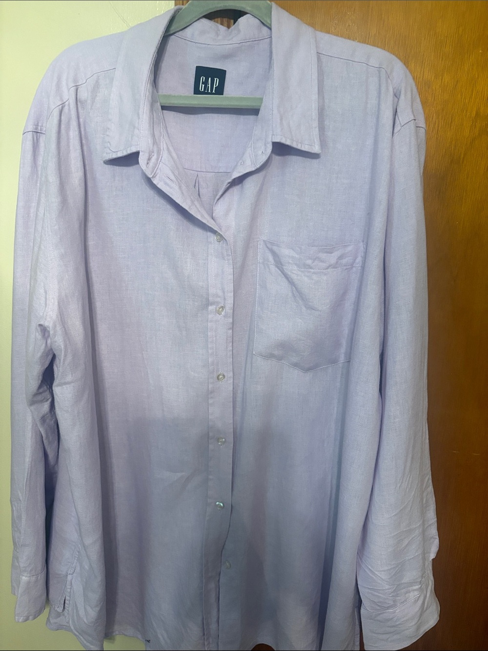 GAP Soft Purple Button-Down linen Shirt